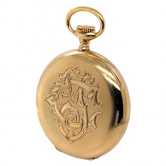 Swiss 18 carat gold open faced lever pocket watch Circa 1918 Swiss 18 carat gold open faced lever pocket watch Circa 1918