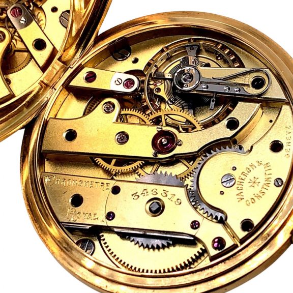 Swiss 18 carat gold open faced lever pocket watch Circa 1918 Swiss 18 carat gold open faced lever pocket watch Circa 1918