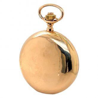 Swiss 18K rose gold half hunting cased lever watch Circa 1890