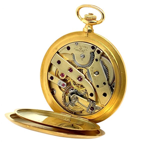 Swiss 18K gold hunting cased lever dress watch Circa 1919 Swiss 18K gold hunting cased lever dress watch Circa 1919