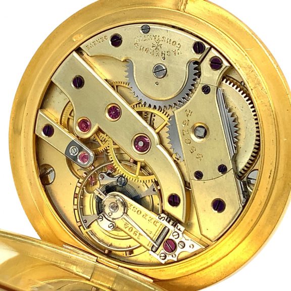 Swiss 18K gold hunting cased lever dress watch Circa 1919 Swiss 18K gold hunting cased lever dress watch Circa 1919