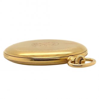 Swiss 18K gold hunting cased lever dress watch Circa 1919