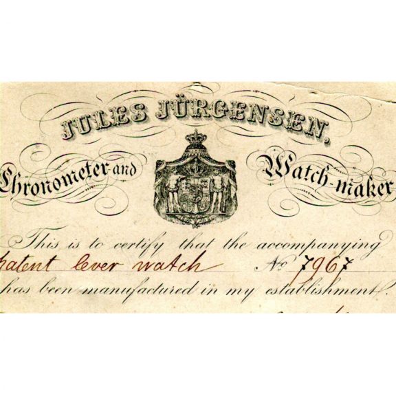 Early Danish/Swiss gold hunting cased precision watch Circa 1854 Early Danish/Swiss gold hunting cased precision watch Circa 1854