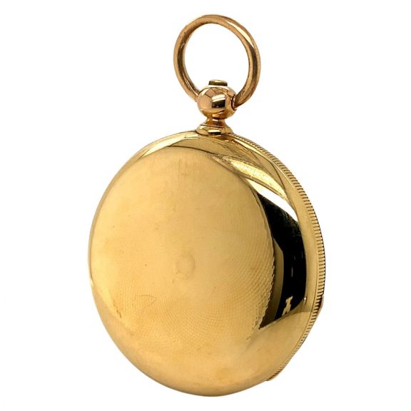 Early Danish/Swiss gold hunting cased precision watch Circa 1854 Early Danish/Swiss gold hunting cased precision watch Circa 1854