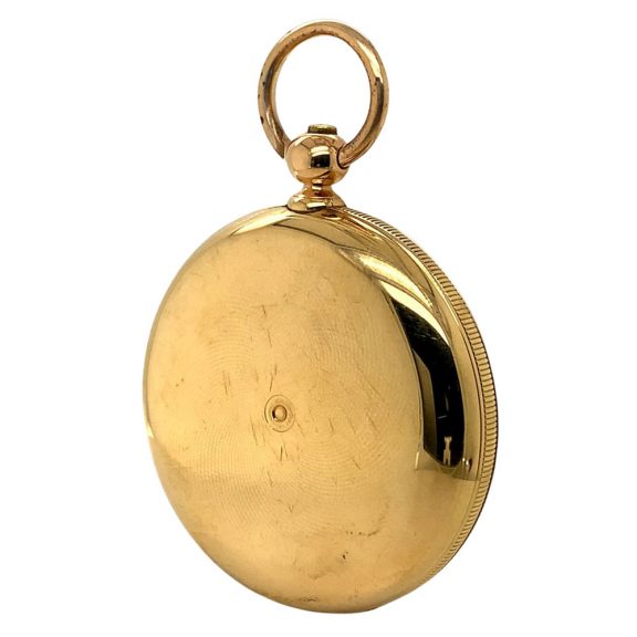 Early Danish/Swiss gold hunting cased precision watch Circa 1854 Early Danish/Swiss gold hunting cased precision watch Circa 1854