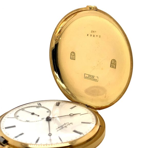 Early Danish/Swiss gold hunting cased precision watch Circa 1854 Early Danish/Swiss gold hunting cased precision watch Circa 1854
