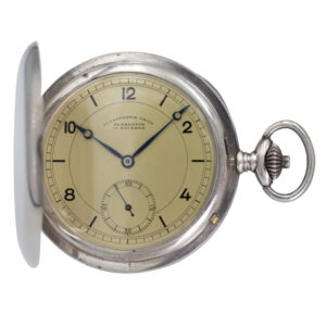 German silver hunting cased keyless lever watch Circa 1920