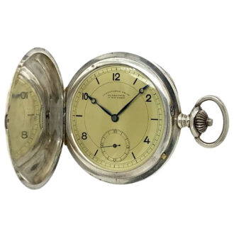 German silver hunting cased keyless lever watch Circa 1920