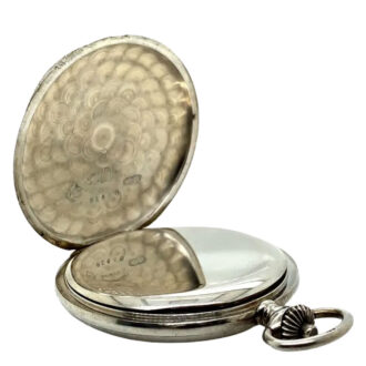 German silver hunting cased keyless lever watch Circa 1920