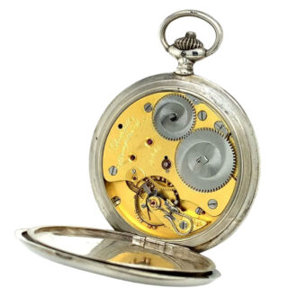 German silver hunting cased keyless lever watch Circa 1920