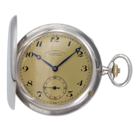 German silver hunting cased keyless lever watch Circa 1920 German silver hunting cased keyless lever watch Circa 1920