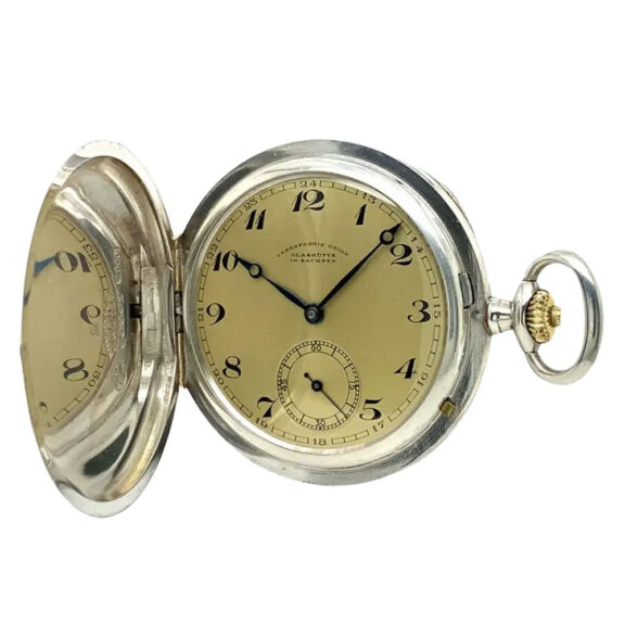 German silver hunting cased keyless lever watch Circa 1920 German silver hunting cased keyless lever watch Circa 1920