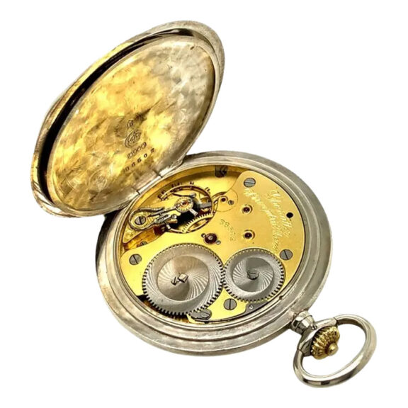 German silver hunting cased keyless lever watch Circa 1920 German silver hunting cased keyless lever watch Circa 1920