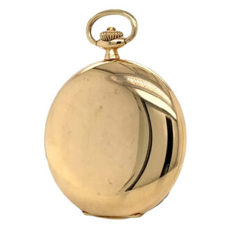 Flat German 14 carat gold hunting cased pocket watch Circa 1939