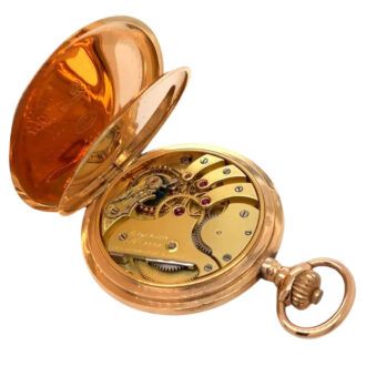 German 14K rose gold hunting cased lever watch Circa 1915