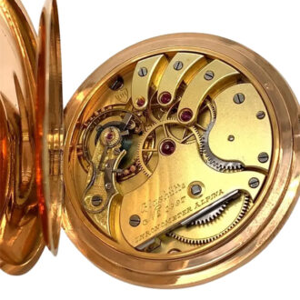 German 14K rose gold hunting cased lever watch Circa 1915