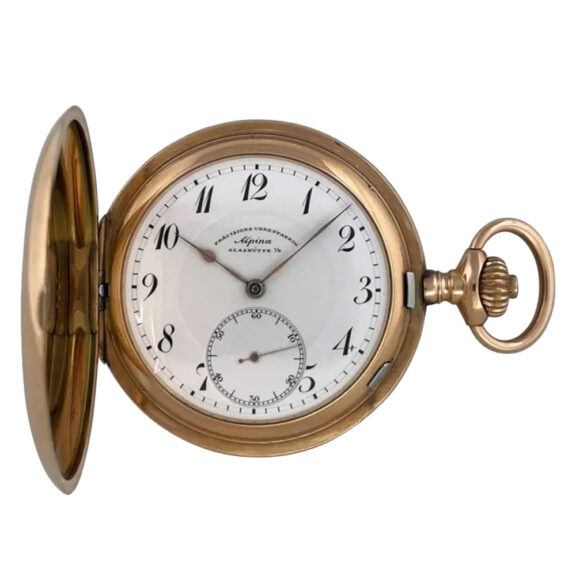 German 14K rose gold hunting cased lever watch Circa 1915 German 14K rose gold hunting cased lever watch Circa 1915