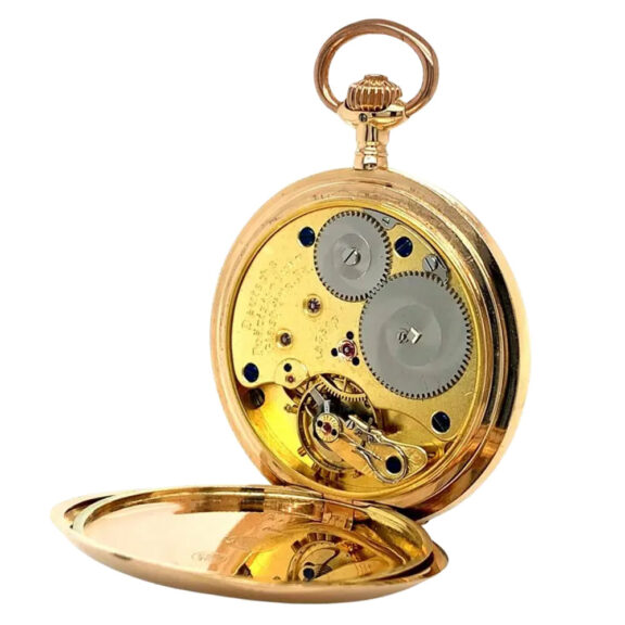 German 14K rose gold hunting cased lever watch Circa 1920 German 14K rose gold hunting cased lever watch Circa 1920