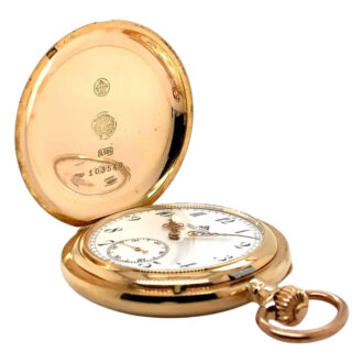 German 14K rose gold hunting cased lever watch Circa 1920