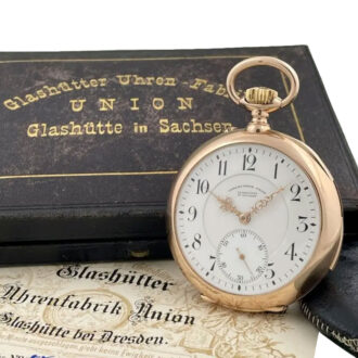 German rose gold quarter repeating lever watch Circa 1910