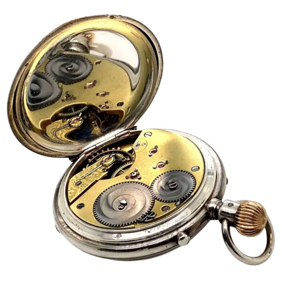 German silver historically important lever watch Circa 1880 German silver historically important lever watch Circa 1880