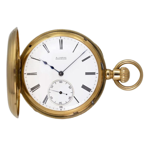 Rare German gold half hunting cased lever watch Circa 1871 Rare German gold half hunting cased lever watch Circa 1871