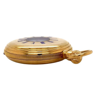 Rare German gold half hunting cased lever watch Circa 1871