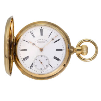 Early German 18K gold quality 1A lever watch Circa 1882