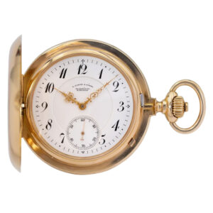 Large German rose gold hunting cased lever watch Circa 1901