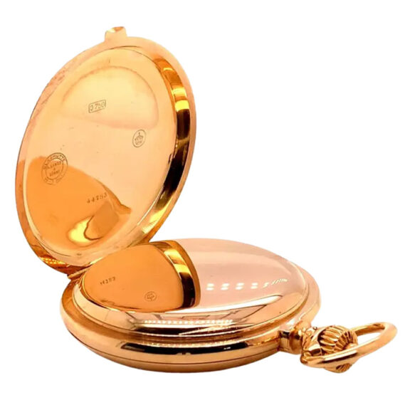 Large German rose gold hunting cased lever watch Circa 1901 Large German rose gold hunting cased lever watch Circa 1901