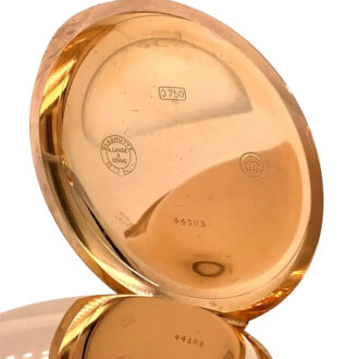 Large German rose gold hunting cased lever watch Circa 1901
