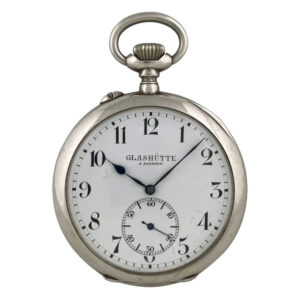 German silver open faced lever observation watch Circa 1912