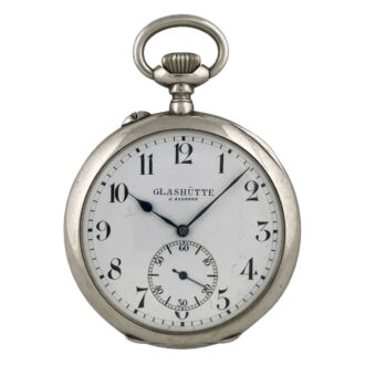 German silver open faced lever observation watch Circa 1912