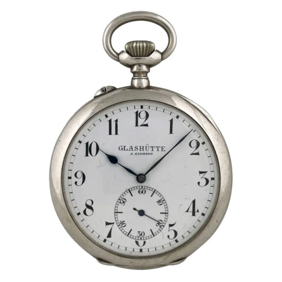 German silver open faced lever observation watch Circa 1912