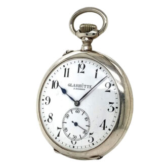 German silver open faced lever observation watch Circa 1912