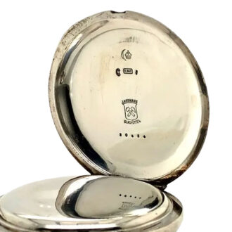 German silver open faced lever observation watch Circa 1912
