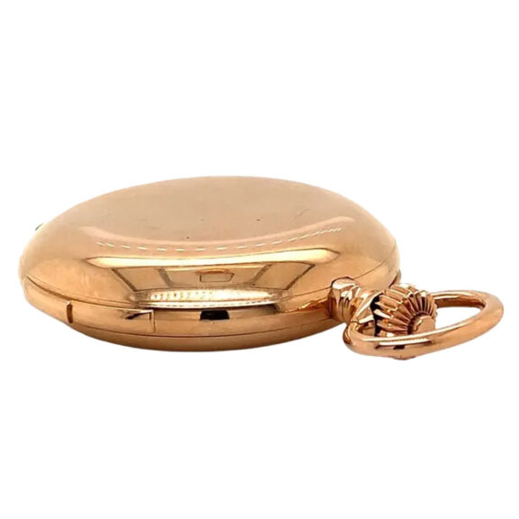 German 14K rose gold hunting cased lever watch Circa 1910 German 14K rose gold hunting cased lever watch Circa 1910