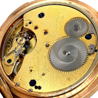 German 14K rose gold hunting cased lever watch Circa 1910