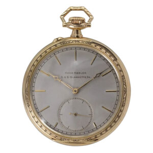 German high quality 14K gold keyless pocket watch Circa 1928