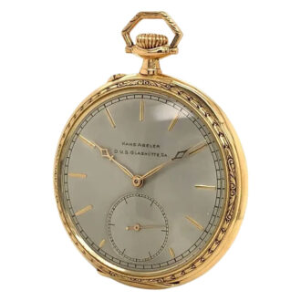 German high quality 14K gold keyless pocket watch Circa 1928