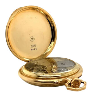 German high quality 14K gold keyless pocket watch Circa 1928
