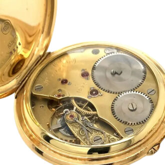 German high quality 14K gold keyless pocket watch Circa 1928