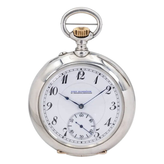 Important German silver open faced chronometer Circa 1904