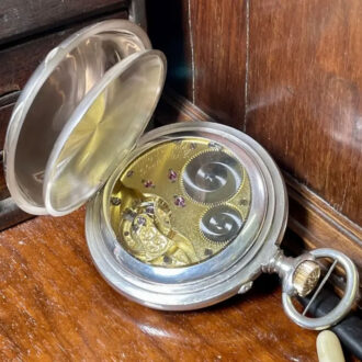 Important German silver open faced chronometer Circa 1904