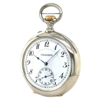 Important German silver open faced chronometer Circa 1904