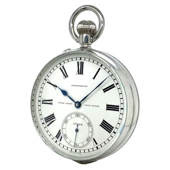 Rare Swiss steel open faced deck chronometer Circa 1956 Rare Swiss steel open faced deck chronometer Circa 1956