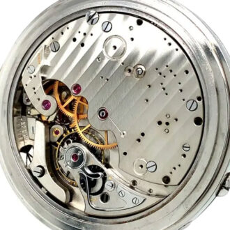 Rare Swiss steel open faced deck chronometer Circa 1956