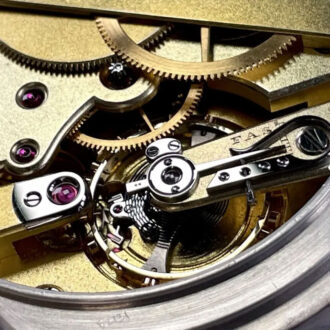 Swiss silver observation watch with 40h power reserve Circa 1919