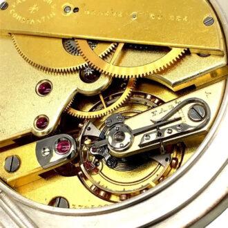 Swiss silver observation watch with 40h power reserve Circa 1919
