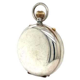 Swiss sterling silver split seconds chronograph Circa 1900